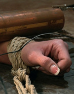 Kink On Demand - Tied up to two electrically...